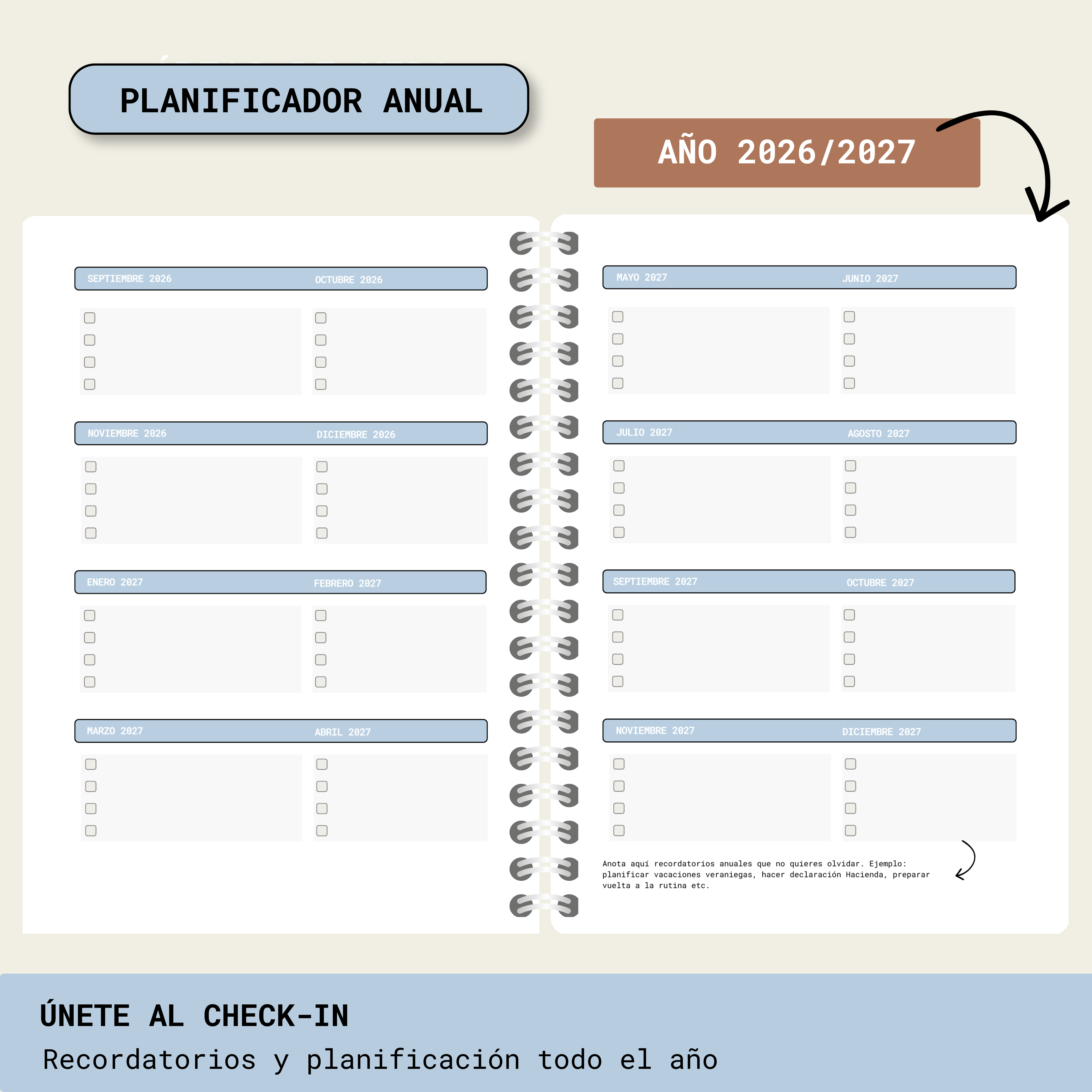 Planificador anual