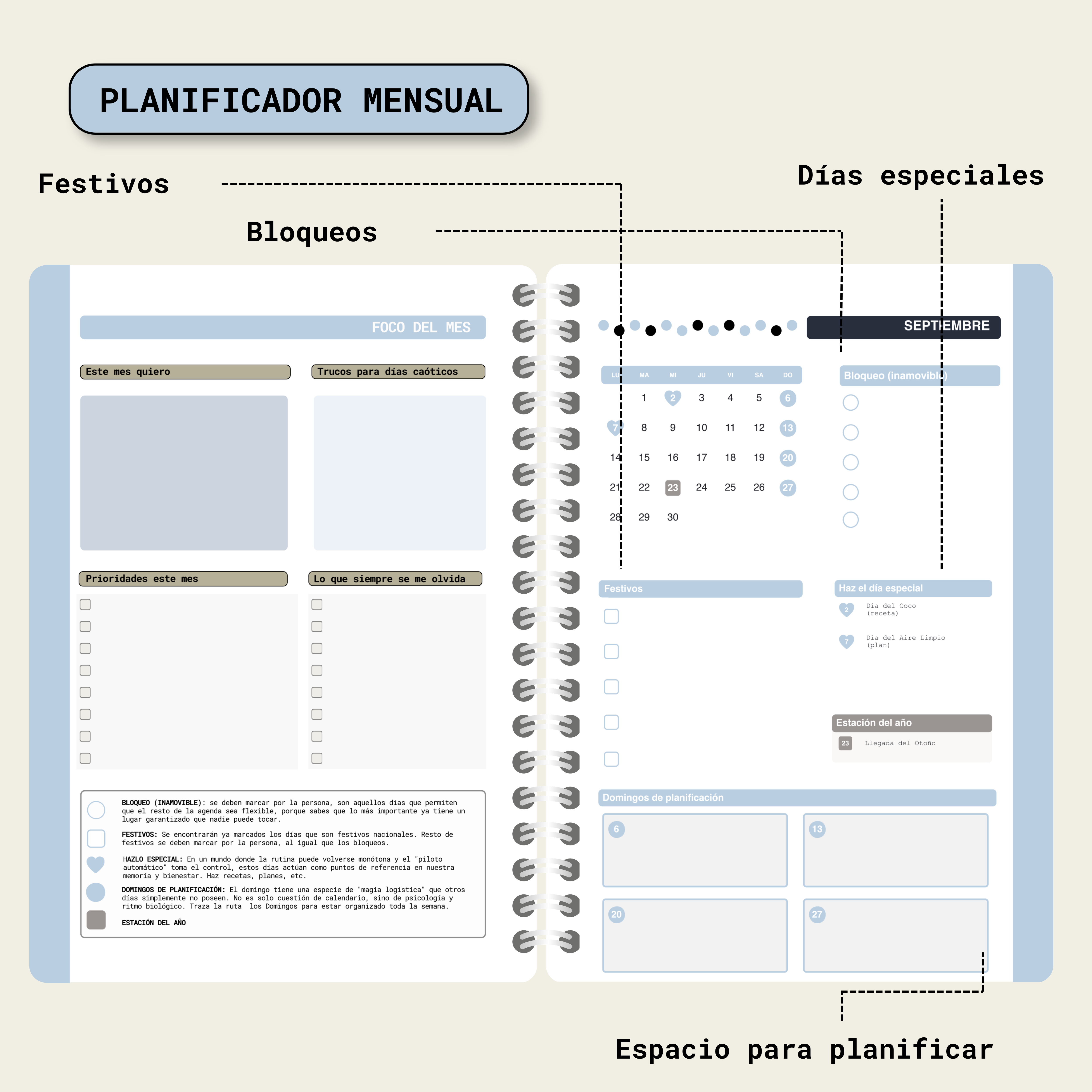Planificador mensual